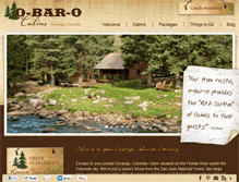 Tablet Screenshot of durango-colorado-cabins.com